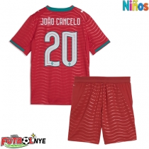Camiseta Portugal Joao Cancelo #20 Primera Equipación para niños Mundial 2026 manga corta (+ pantalones cortos)